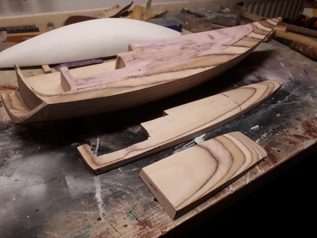 Constructing a model ship